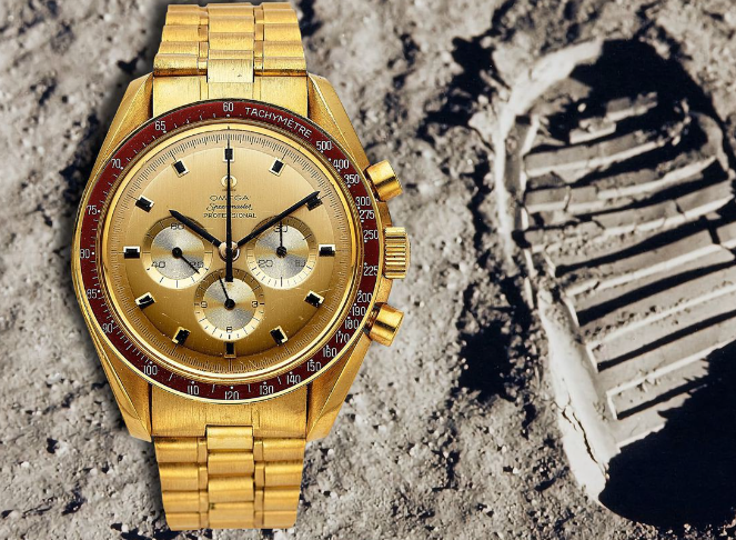 Heritage拍卖行呈现了宇航员迈克尔·柯林斯的欧米茄超级黄金手表（图）